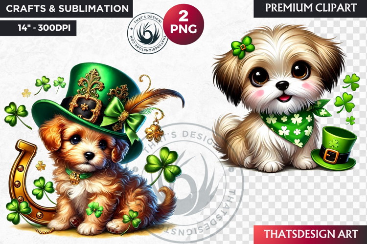 Watercolor Shamrock Clipart Image 21