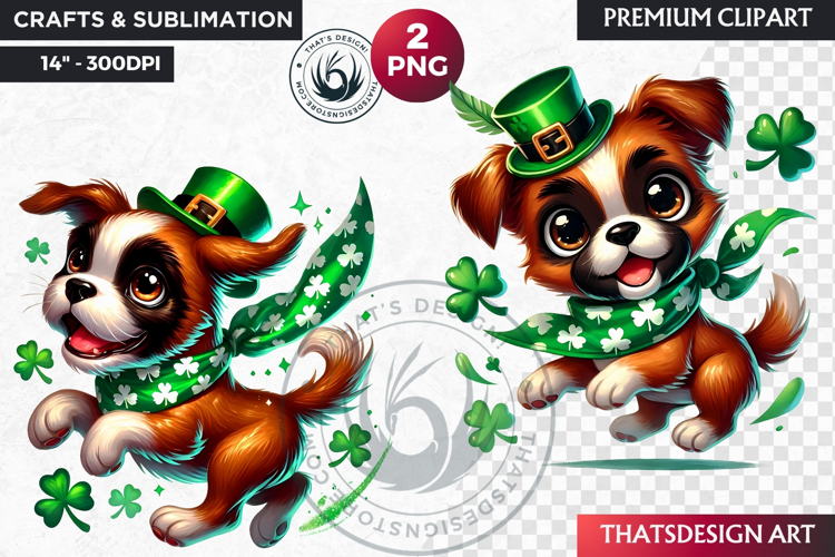 Watercolor Shamrock Clipart Image 14