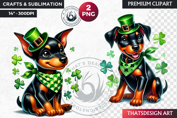 Watercolor Shamrock Clipart Image 13