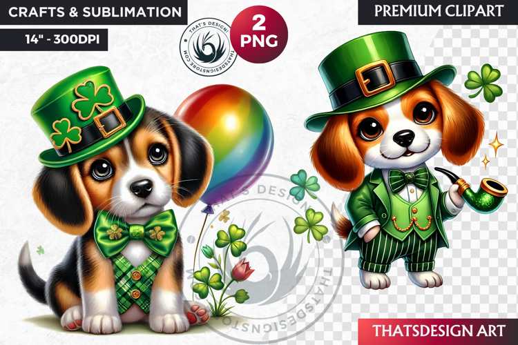 Watercolor Shamrock Clipart Image 12