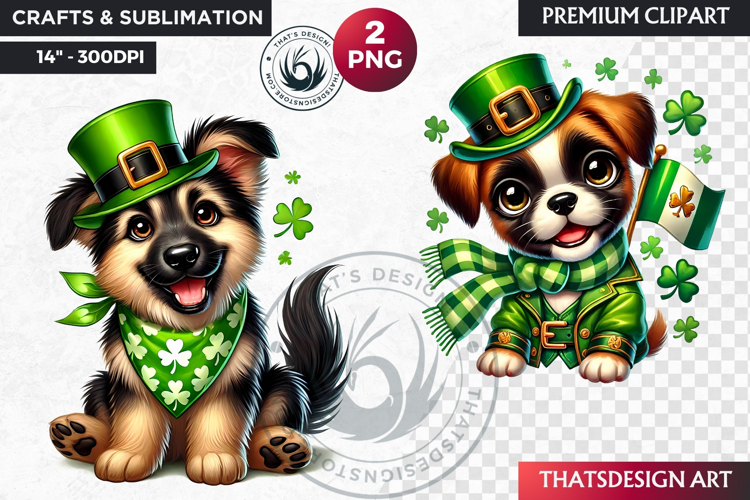 Watercolor Shamrock Clipart Image 11