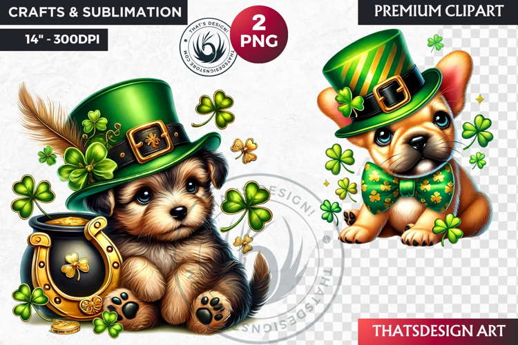 Watercolor Shamrock Clipart Image 10
