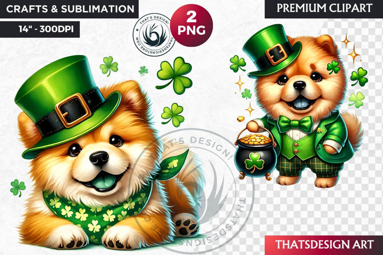 Watercolor Shamrock Clipart Image 8