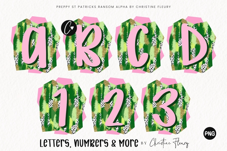 Brushstroke St Patricks Ransom Alpha PNG Clipart