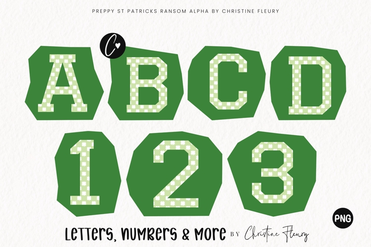 Green St Patricks Ransom Alpha PNG Clipart