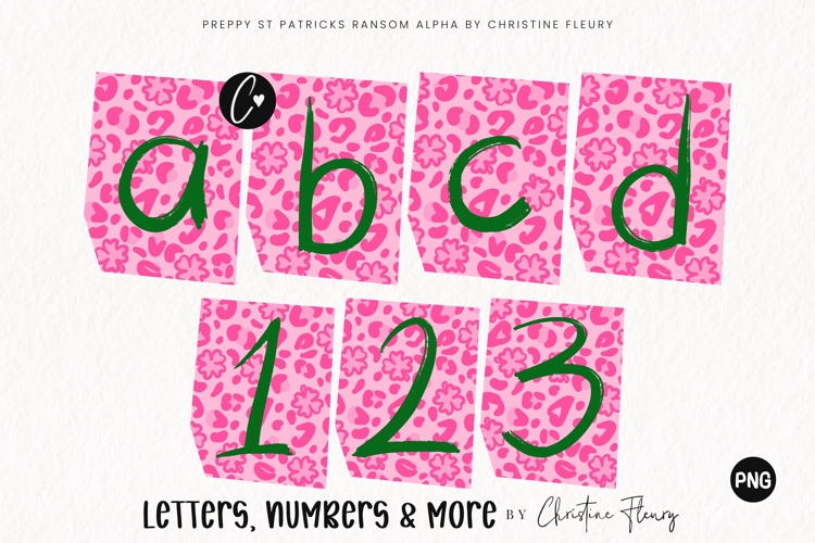 Leopard Print St Patricks Ransom Alpha PNG Clipart