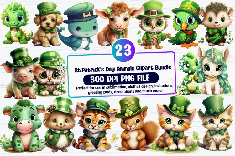 Watercolor Shamrock Clipart Image 10