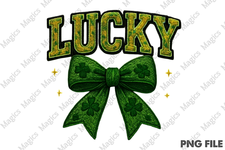 St. Patricks Day Lucky Png, Retro Png