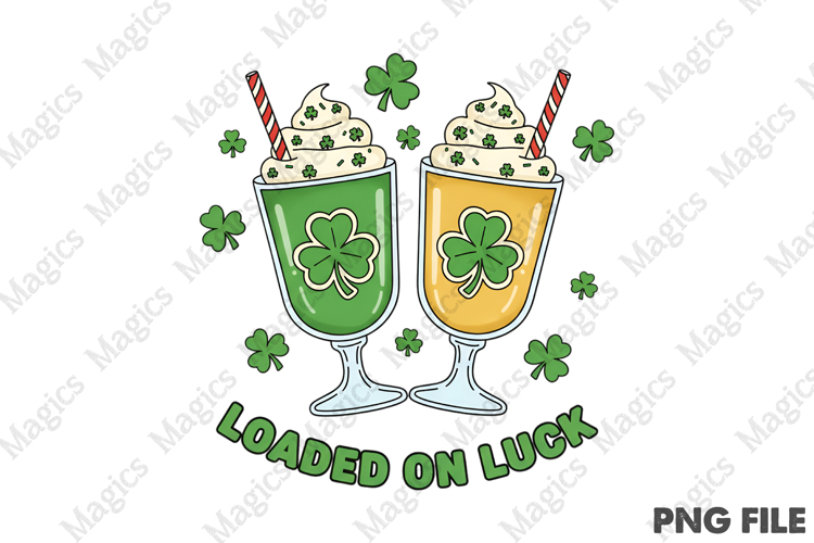 St Patricks Frappe Drinks Png Design