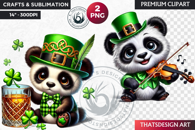 St Patrick wild animal Clipart, saint patricks sublimation