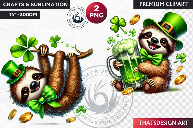 Watercolor Shamrock Clipart Image 15