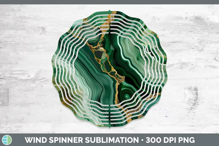 St Patricks Agate Wind Spinner Sublimation Spinner Designs