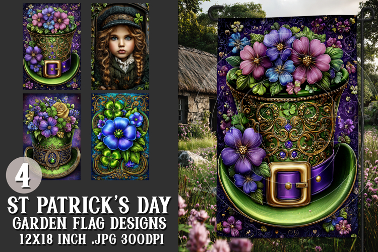 St Patricks Day Garden Flag, Celtic, Irish Garden Flags, 12
