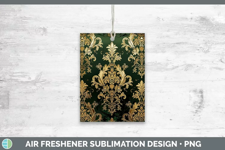St Patricks Damask Air Freshener Sublimation Car Freshener D