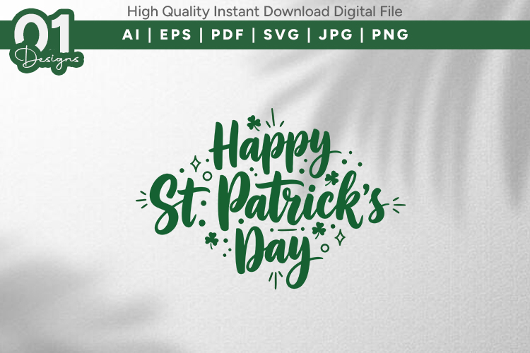 Happy St Patricks Day SVG File