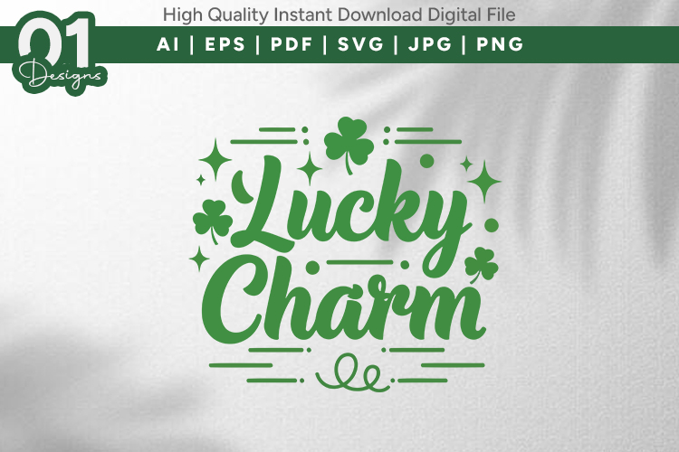 Lucky Charm Shamrock SVG File