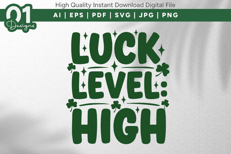 Luck Level High Quote Design