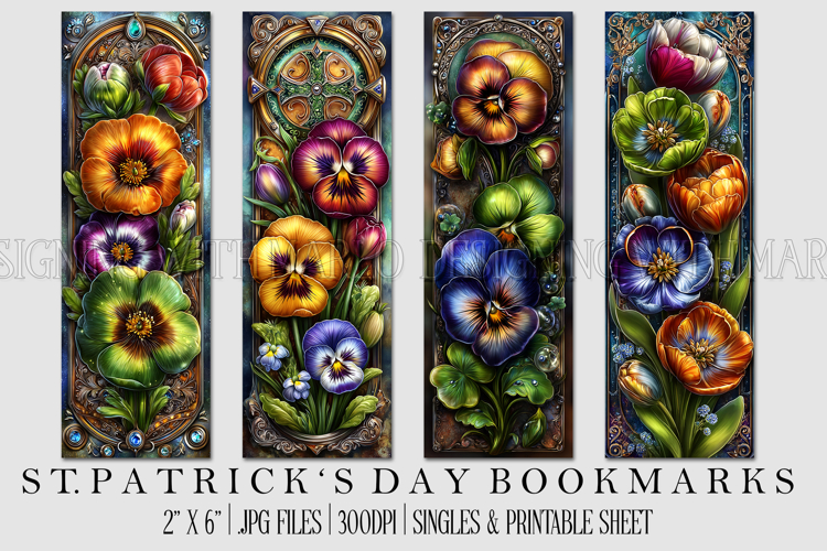 St Patricks Day Bookmarks, Irish Bookmark Printable, s11
