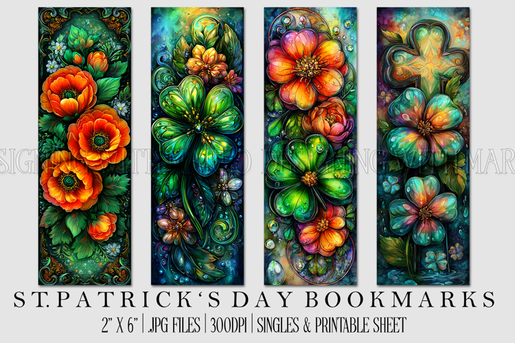 St Patricks Day Bookmarks, Irish Bookmark Printable, s12