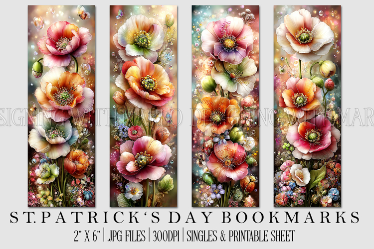 St Patricks Day Bookmarks, Irish Bookmark Printable, s13