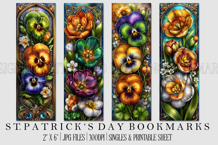 St Patricks Day Bookmarks, Irish Bookmark Printable, s14