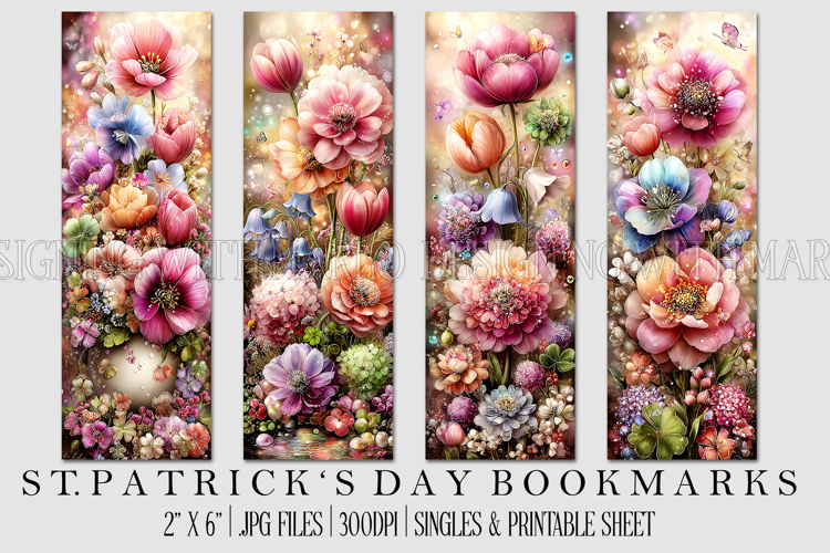 St Patricks Day Bookmarks, Irish Bookmark Printable, s19