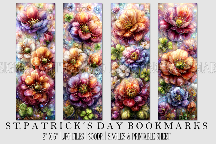 St Patricks Day Bookmarks, Irish Bookmark Printable, s26