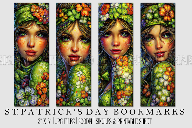 St Patricks Day Bookmarks, Irish Bookmark Printable, s4