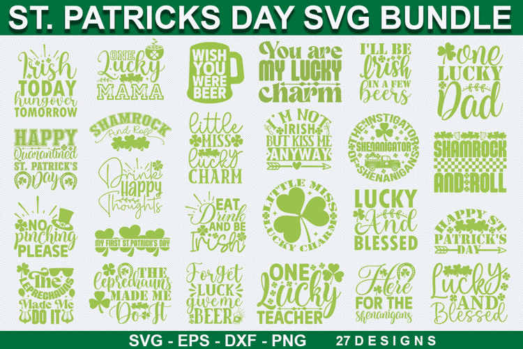 St. Patricks Day SVG Bundle - St. Patricks Day Svg Design