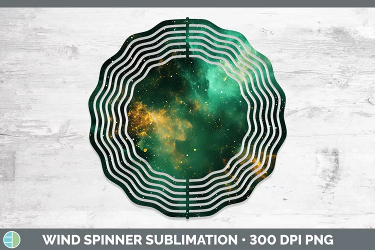 St Patricks Galaxy Wind Spinner Sublimation Spinner Designs