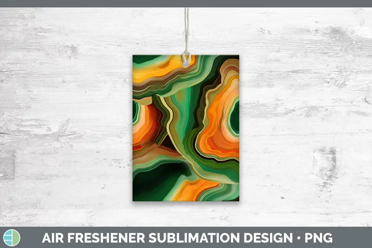 St Patricks Geode Air Freshener Sublimation Car Freshener De