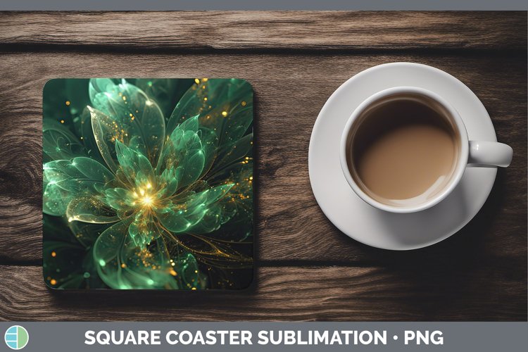 GorgeousSt Patricks Square Coaster design.