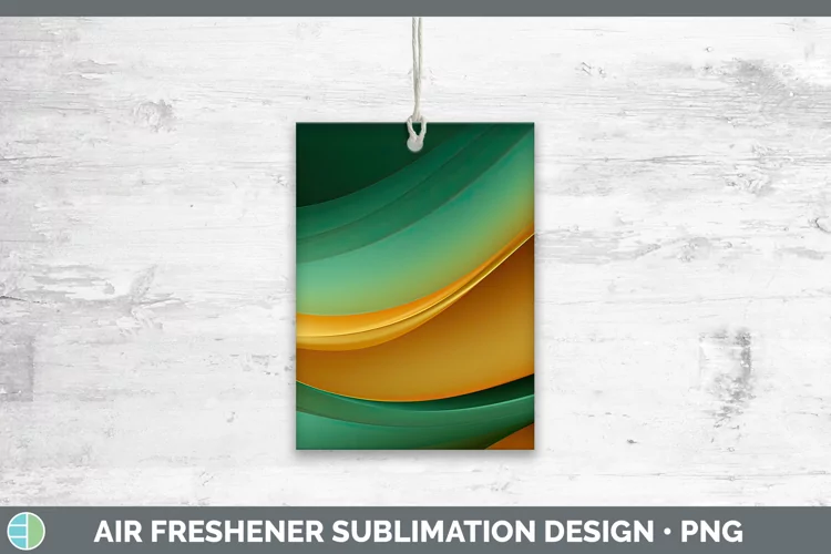 St Patricks Gradient Ombre Air Freshener Sublimation Car Fre