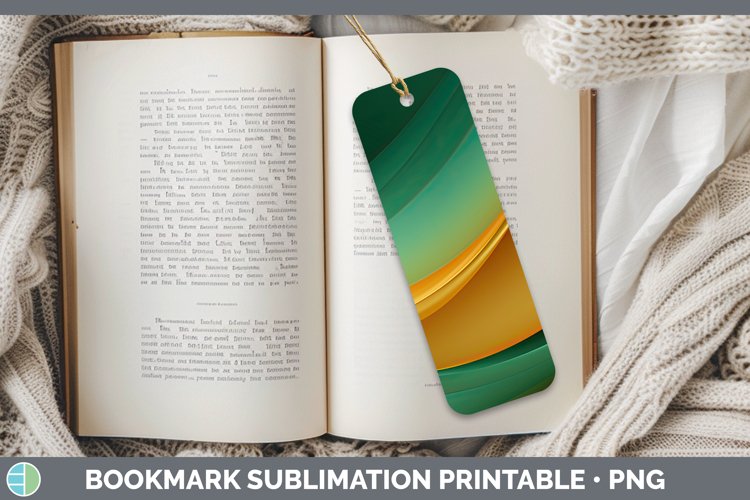 St Patricks Gradient Ombre Bookmark Sublimation Printable De
