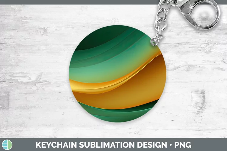 St Patricks Gradient Ombre Keychain Sublimation Keyring Desi