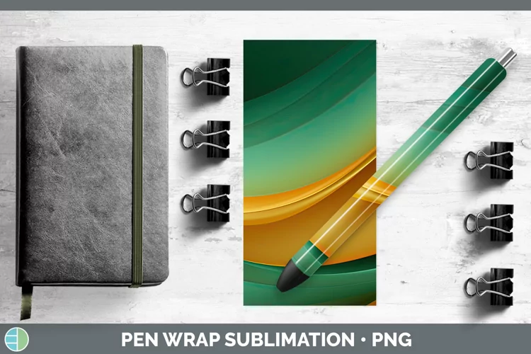 St Patricks Gradient Ombre Pen Wrap Sublimation Pen Designs
