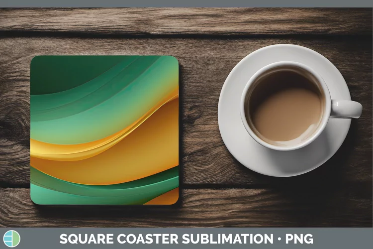 St Patricks Gradient Ombre Square Coaster Sublimation Coaste