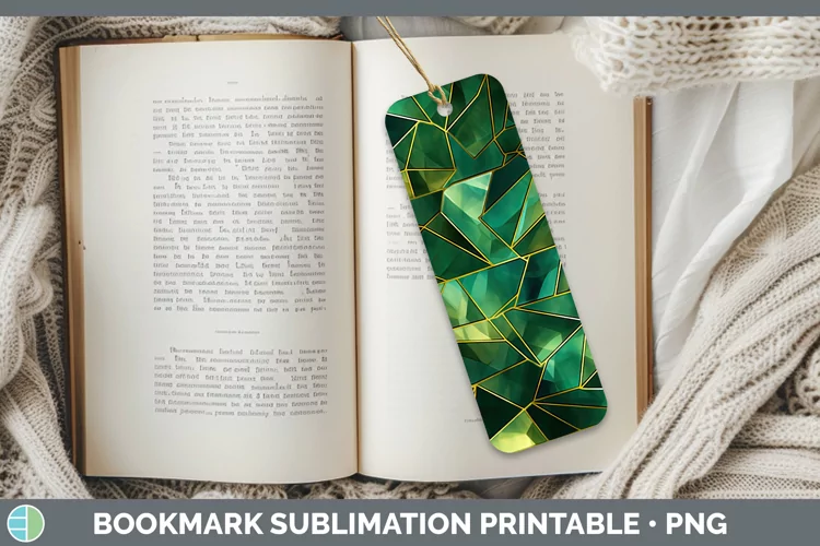 St Patricks Holographic Bookmark Sublimation Printable Desig