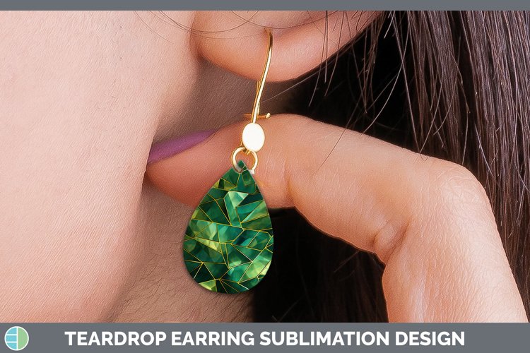 GorgeousSt Patricks Teardrop Earrings design.