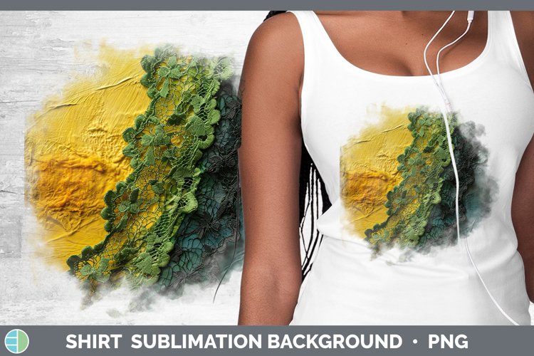 St Patricks Lace Shirt Sublimation Sublimation Background De