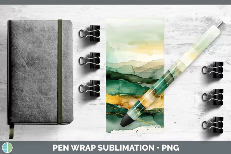 St Patricks Landscape Pen Wrap Sublimation Pen Designs