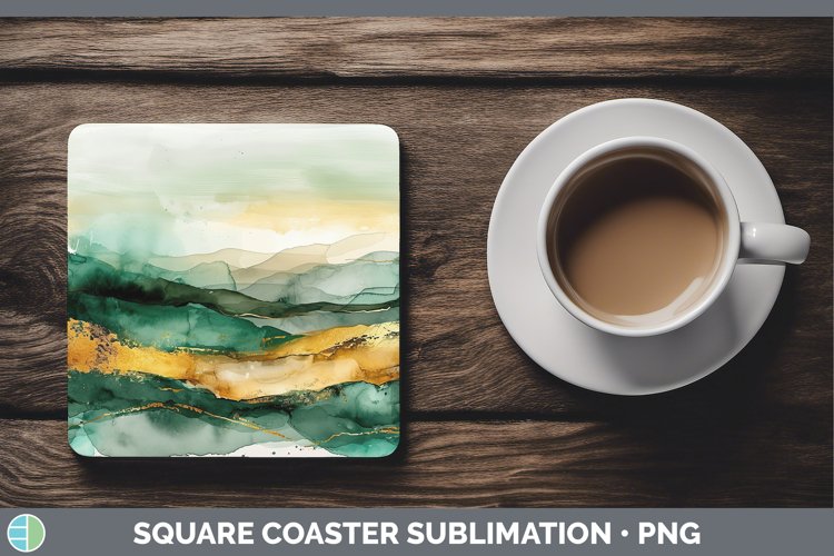 GorgeousSt Patricks Square Coaster design.
