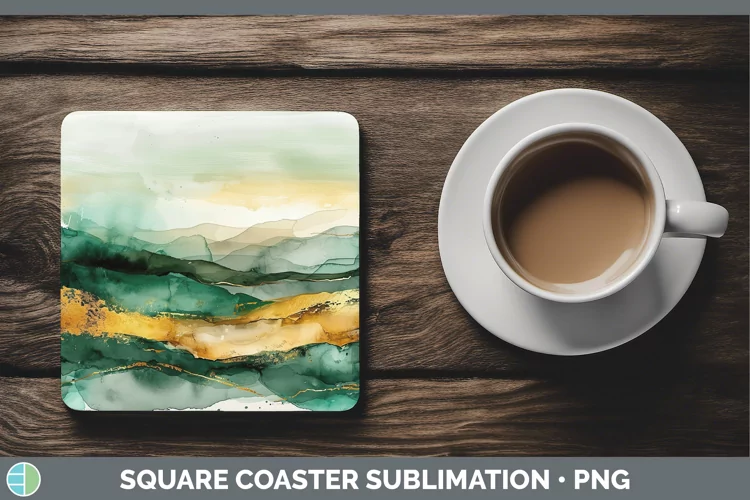 St Patricks Landscape Square Coaster Sublimation Coaster Des