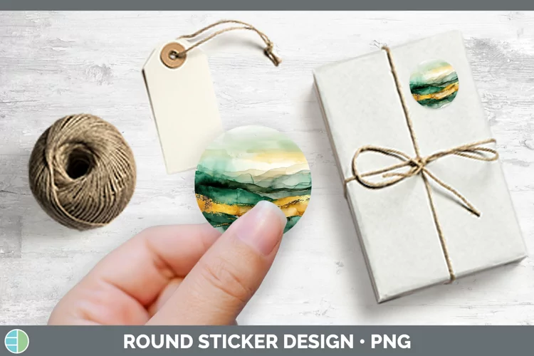 St Patricks Landscape Stickers | Round Labels Designs