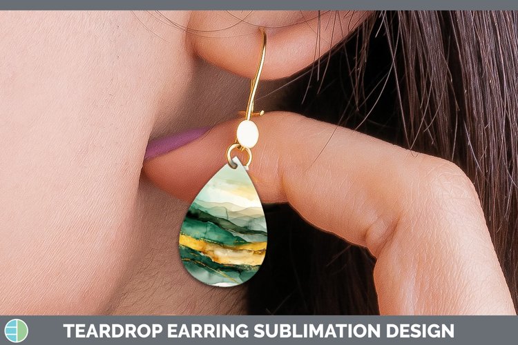 GorgeousSt Patricks Teardrop Earrings design.