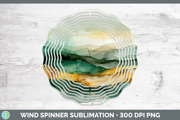 St Patricks Landscape Wind Spinner Sublimation Spinner Desig