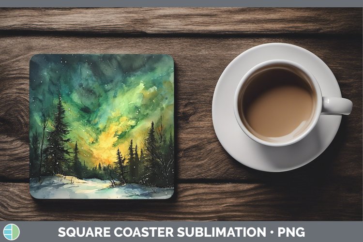 GorgeousSt Patricks Square Coaster design.