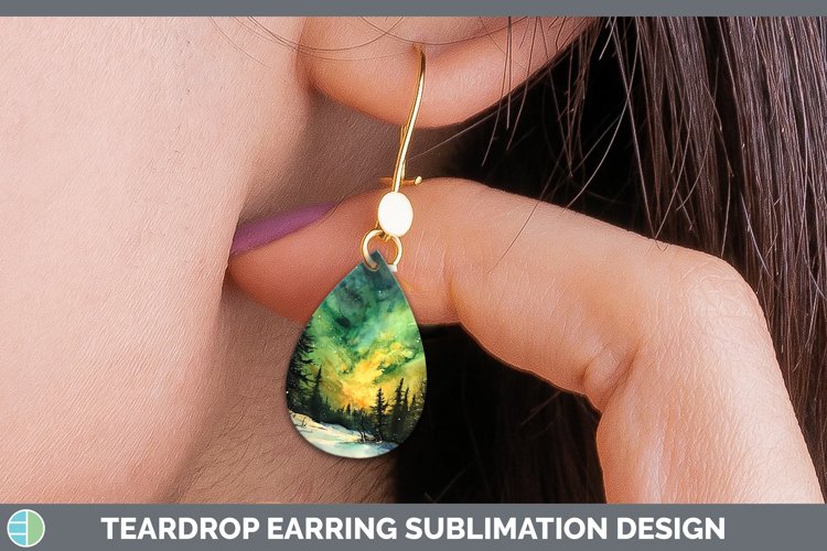 GorgeousSt Patricks Teardrop Earrings design.