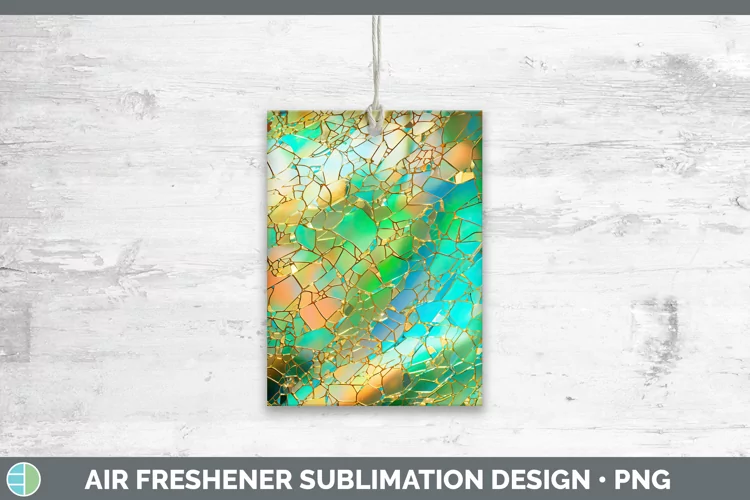 St Patricks Opalescent Air Freshener Sublimation Car Freshen