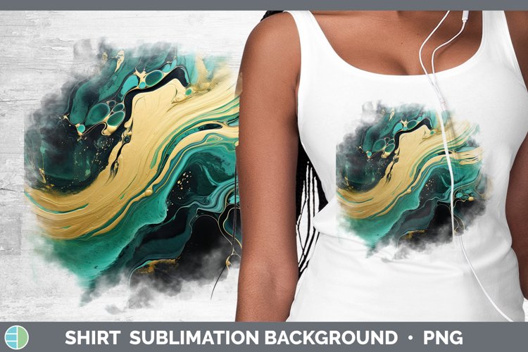 St Patricks Paint Pour Shirt Sublimation Sublimation Backgro
